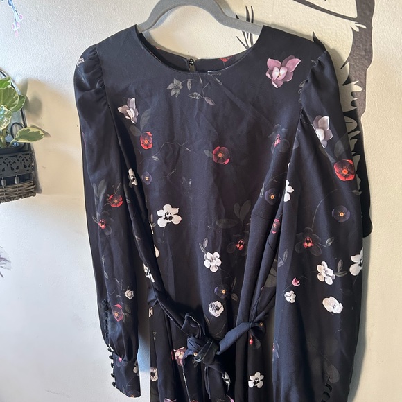 Black Floral H&M Dress - Picture 5 of 9